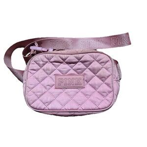 Victoria's Secret Pink Quilted Crossbody Pink Purse